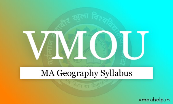 VMOU MA Geography Syllabus 2021