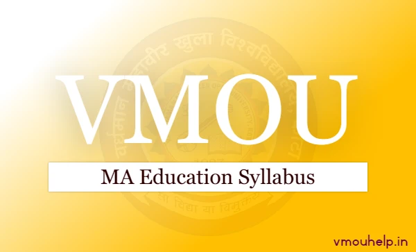 VMOU MA Education Syllabus