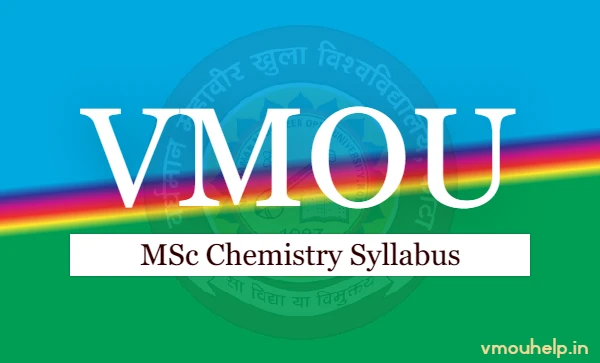 vmou msc chemistry syllabus
