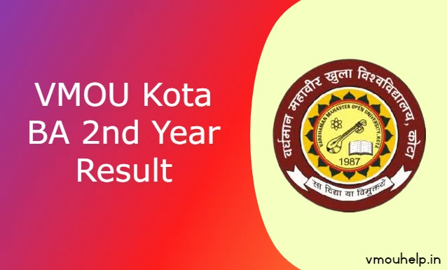 VMOU BA 2nd Year Result 2023