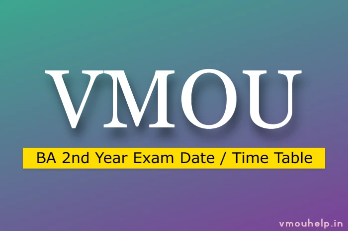 vmou ba 2nd year exam date 2023
