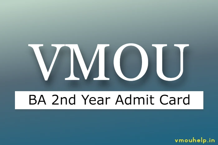 vmou ba 2nd year admit card 2023