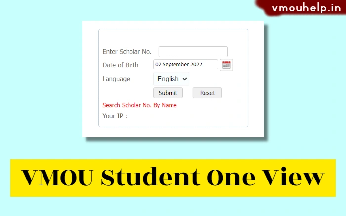 VMOU Student One View